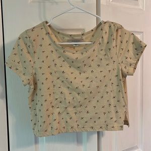 Floral print crop top